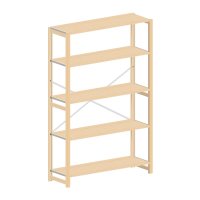 Wooden shelf HR 189x120x40 cm (hxwxd)