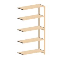 Extension wooden shelf HR 189x100x40 cm (hxwxd)