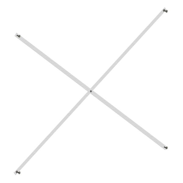 Croix diagonale 100 cm (hauteur étagère 209 cm)