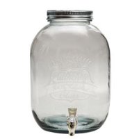 Glass container 12 liters with stainless steel tap