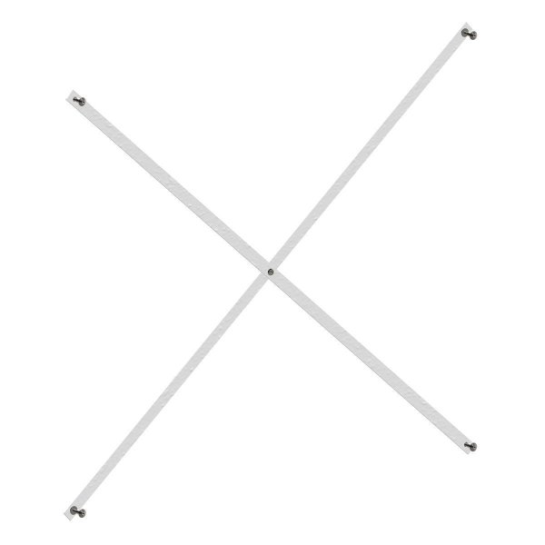 Croix diagonale 80 cm (hauteur étagère 89 cm)