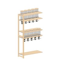 Dispenser wooden shelf HR (add-on shelf)