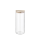 Glass cylinder with wooden lid