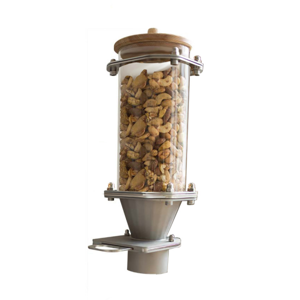 Food dispenser without wall bracket