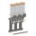 3 x Lebensmittelspender Ø15 cm x 40 cm mit 3er-Wandhalter inkl. Auffangblech