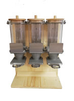 Dispensador de mesa (madera) con 3 LES10 1,6 litros