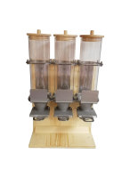 Table dispenser (wood) with 3 LES10 2,3 liters
