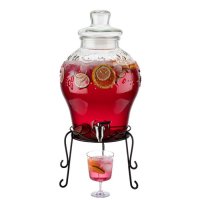 Drinks dispenser 10.5 liters with tap and frame
