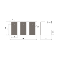 3 x Food dispenser Ø10 cm x 20 cm with wall bracket