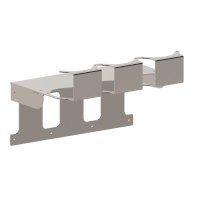 3 x dispensadores de alimentos Ø20 cm x 48 cm con soporte de pared