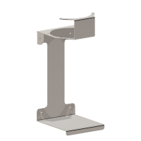 1 x dispensador de alimentos Ø15 cm x 40 cm con 1 soporte de pared incluida bandeja colectora