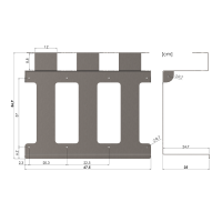 3 distributori di cibo Ø20 cm x 48 cm con supporto a parete incluso vassoio di raccolta